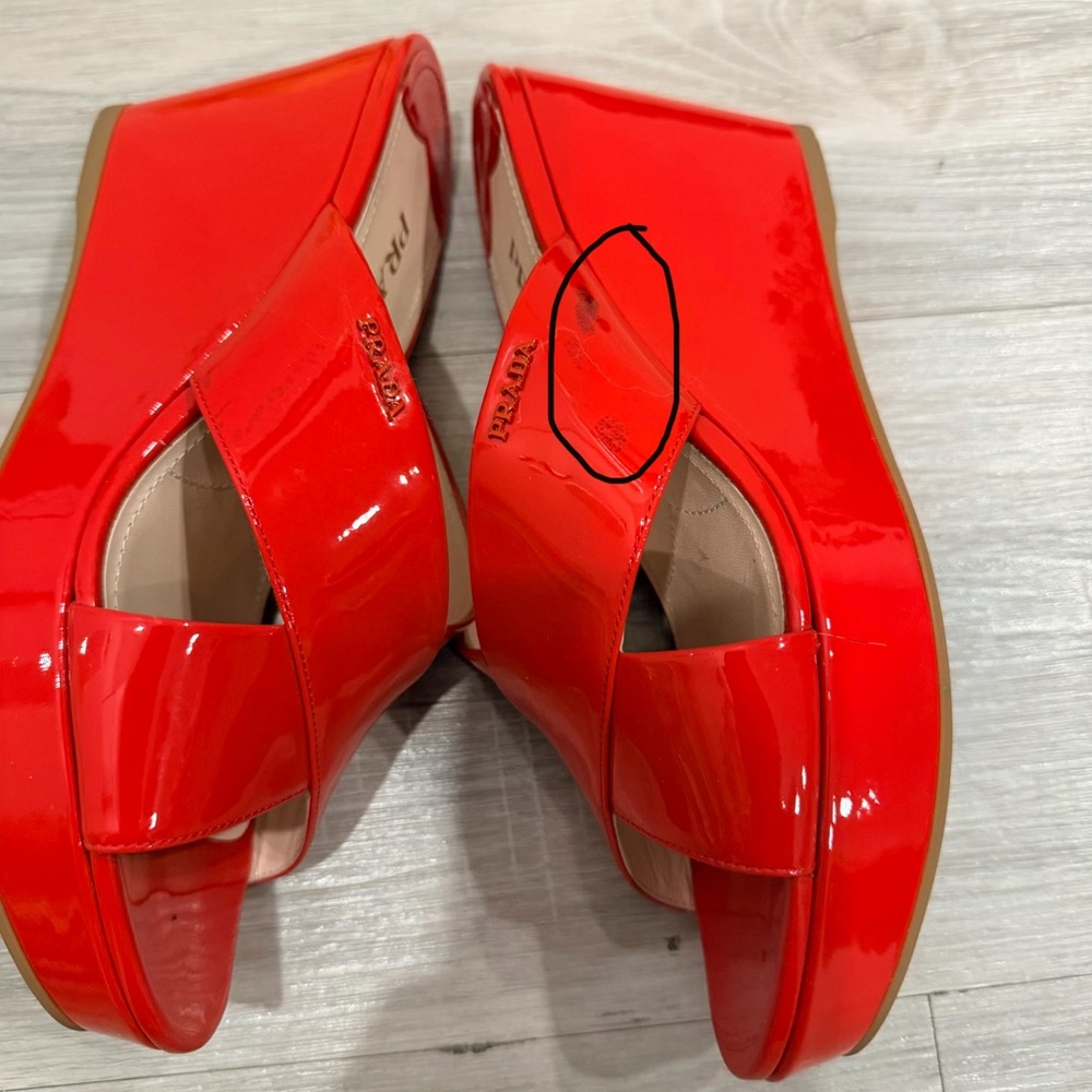 Prada Patent Leather Wedges - Picture 9 of 9